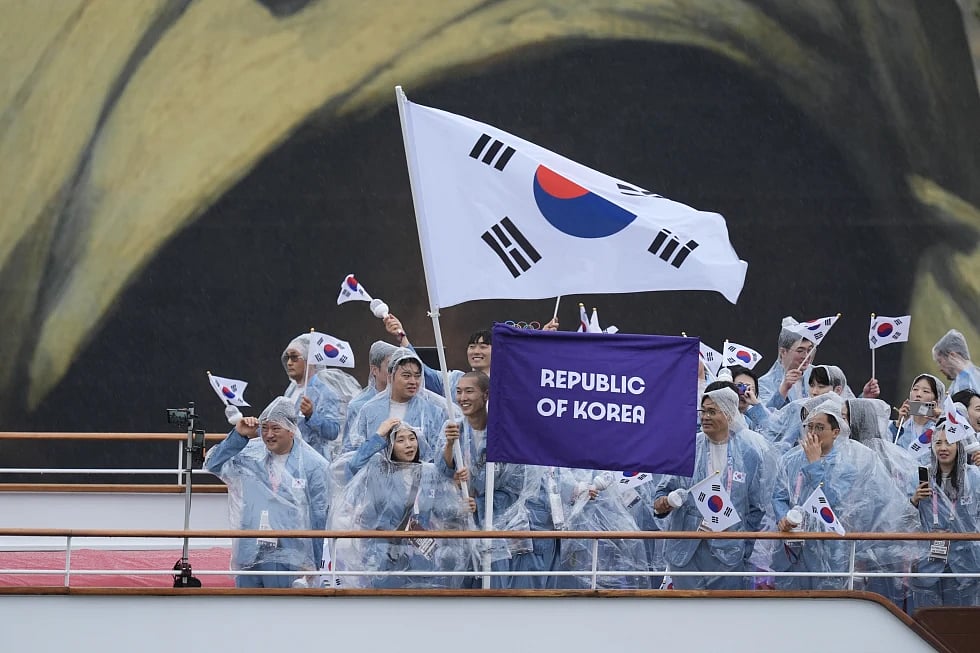 AP : South Korean Team At Paris Olympics 2024 |